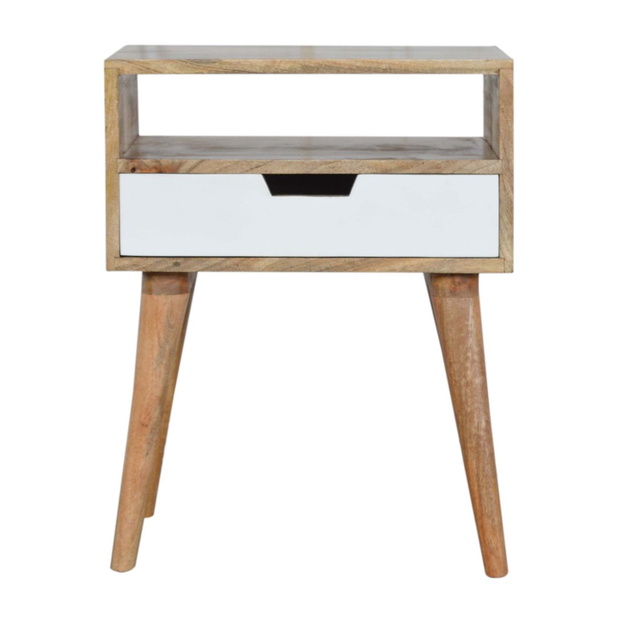 White Drawer Bedside Table (Pre-order)