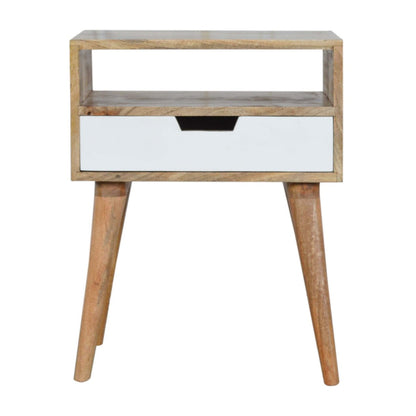 White Drawer Bedside Table (Pre-order)