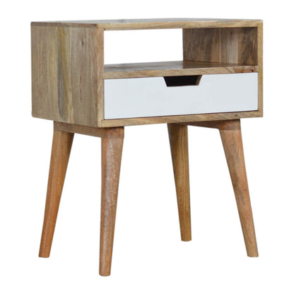 White Drawer Bedside Table (Pre-order)