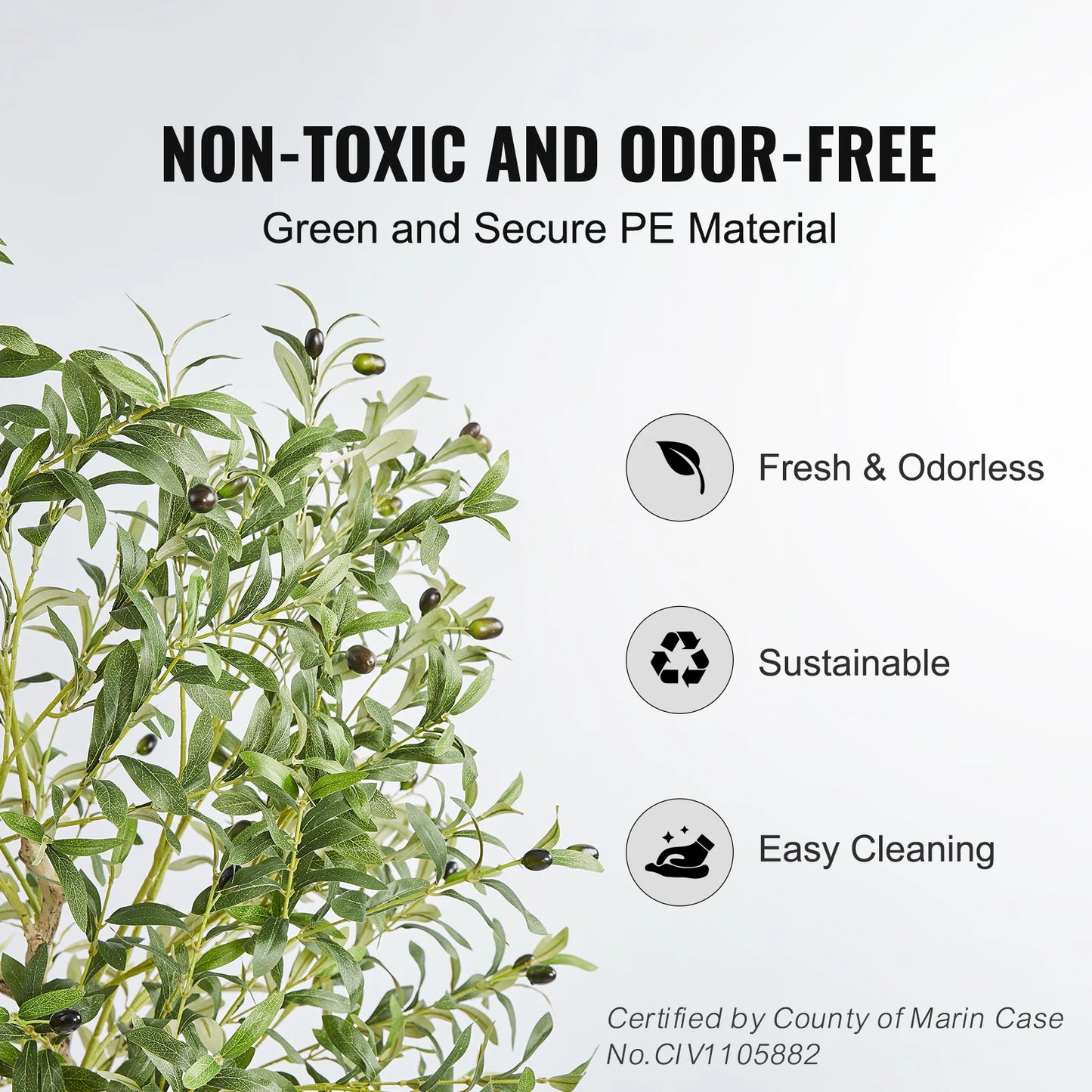 Easy Clean Olive Artificial Tree