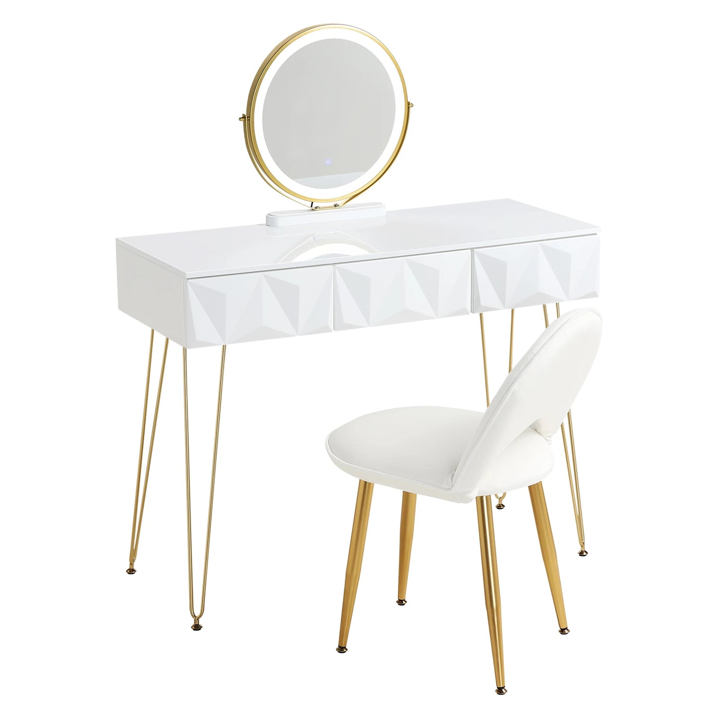 Girls Room White Vanity Table