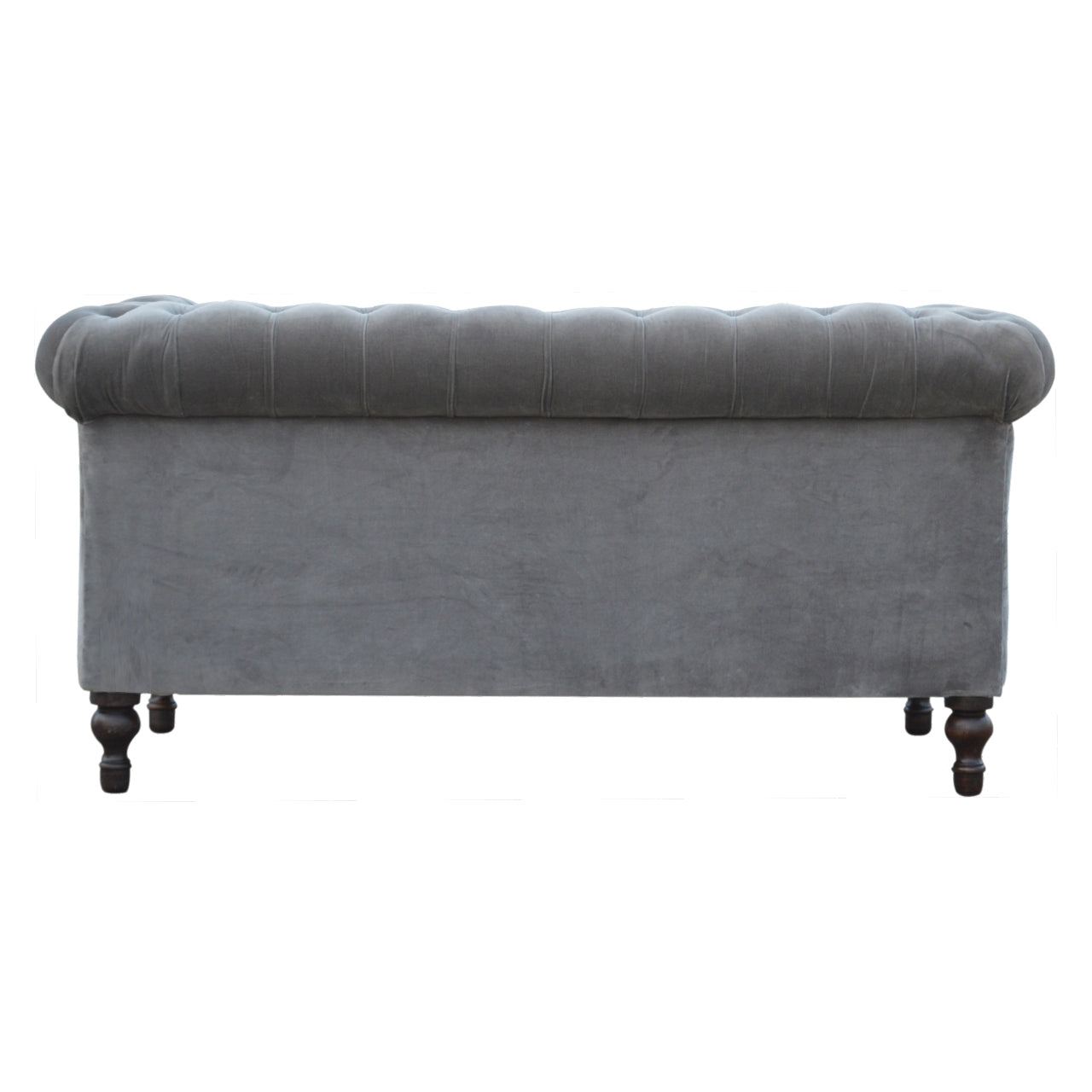 Grey Velvet Chesterfield Sofa (Pre-Order)