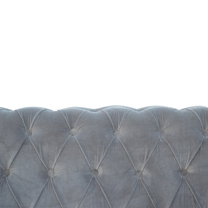 Grey Velvet Chesterfield Sofa (Pre-Order)