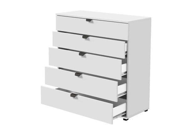 Lim Arctic White Wide 6 Chest Of Drawers