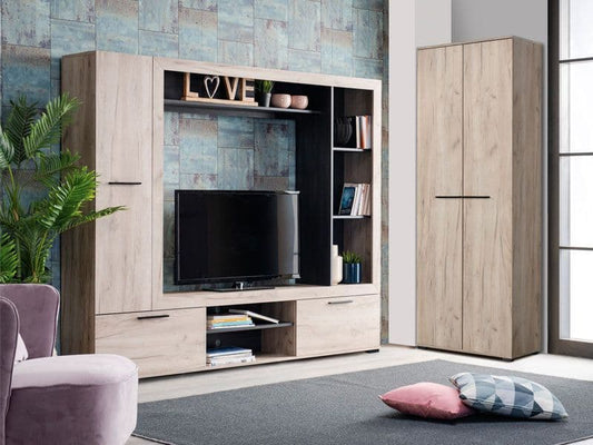 Lucy Grey Oak Effect and Black Entertainment Unit