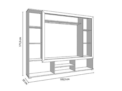 Lucy Grey Oak Effect and Black Entertainment Unit