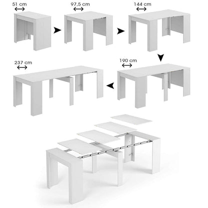 Luz Concrete Grey Effect Large Extending Dining Table