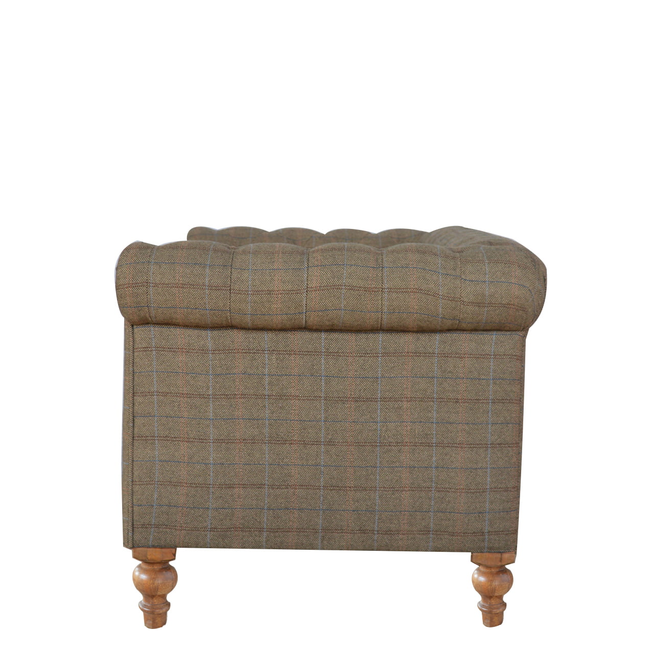 Luxury Multi Tweed 2 Seat Chesterfield Couch