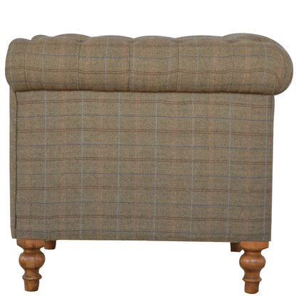 Luxury Multi Tweed 2 Seat Chesterfield Couch