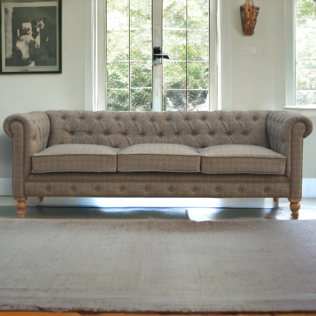 Multi Tweed 3 Seat Chesterfield (Pre-Order)