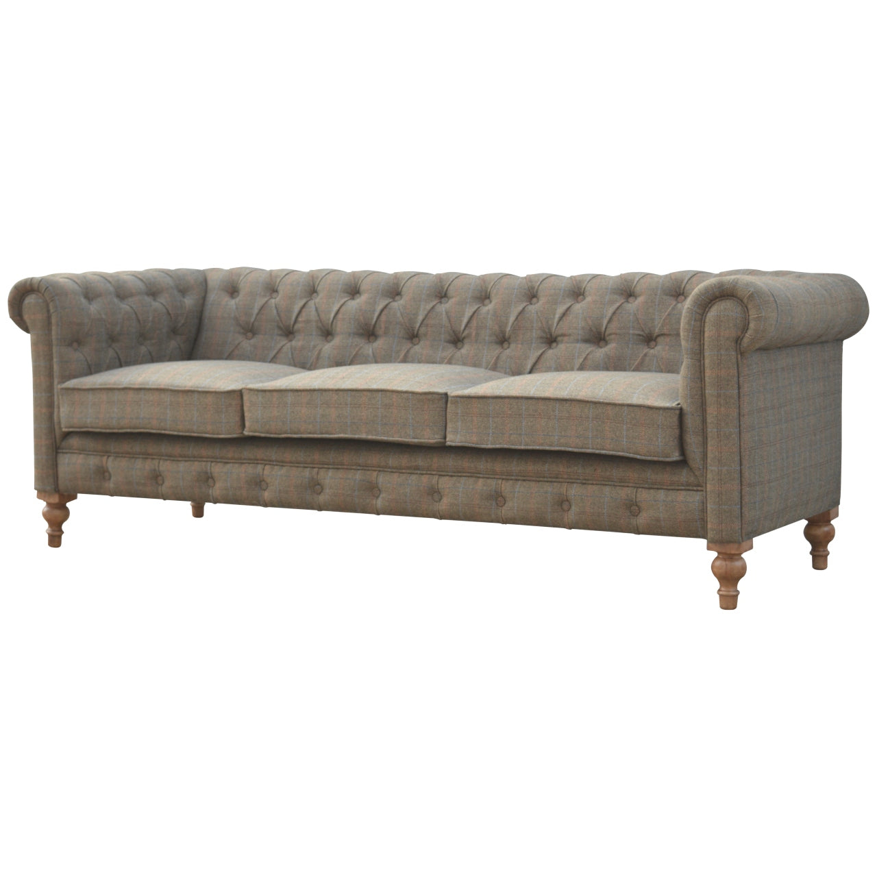 Multi Tweed 3 Seat Chesterfield (Pre-Order)