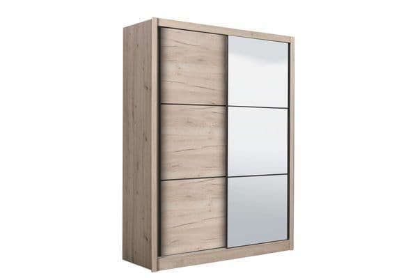 Vara Oak Effect Sliding Door Wardrobe – Stylish Storage for Your Bedroom