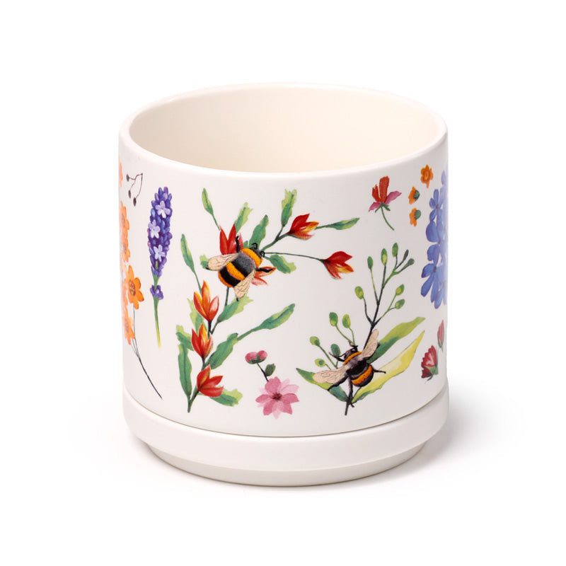 Porcelain Mug & Coaster Lid Set - Nectar Meadows