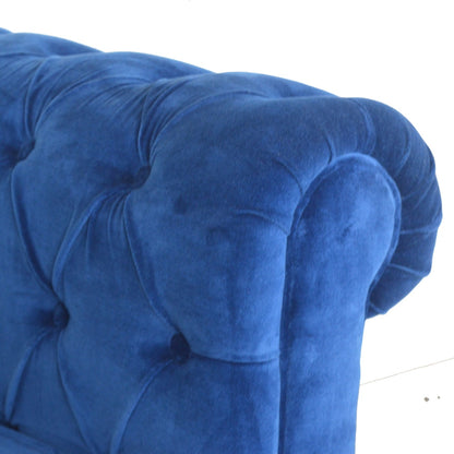 Royal Blue Velvet Chesterfield Sofa (Pre-order)