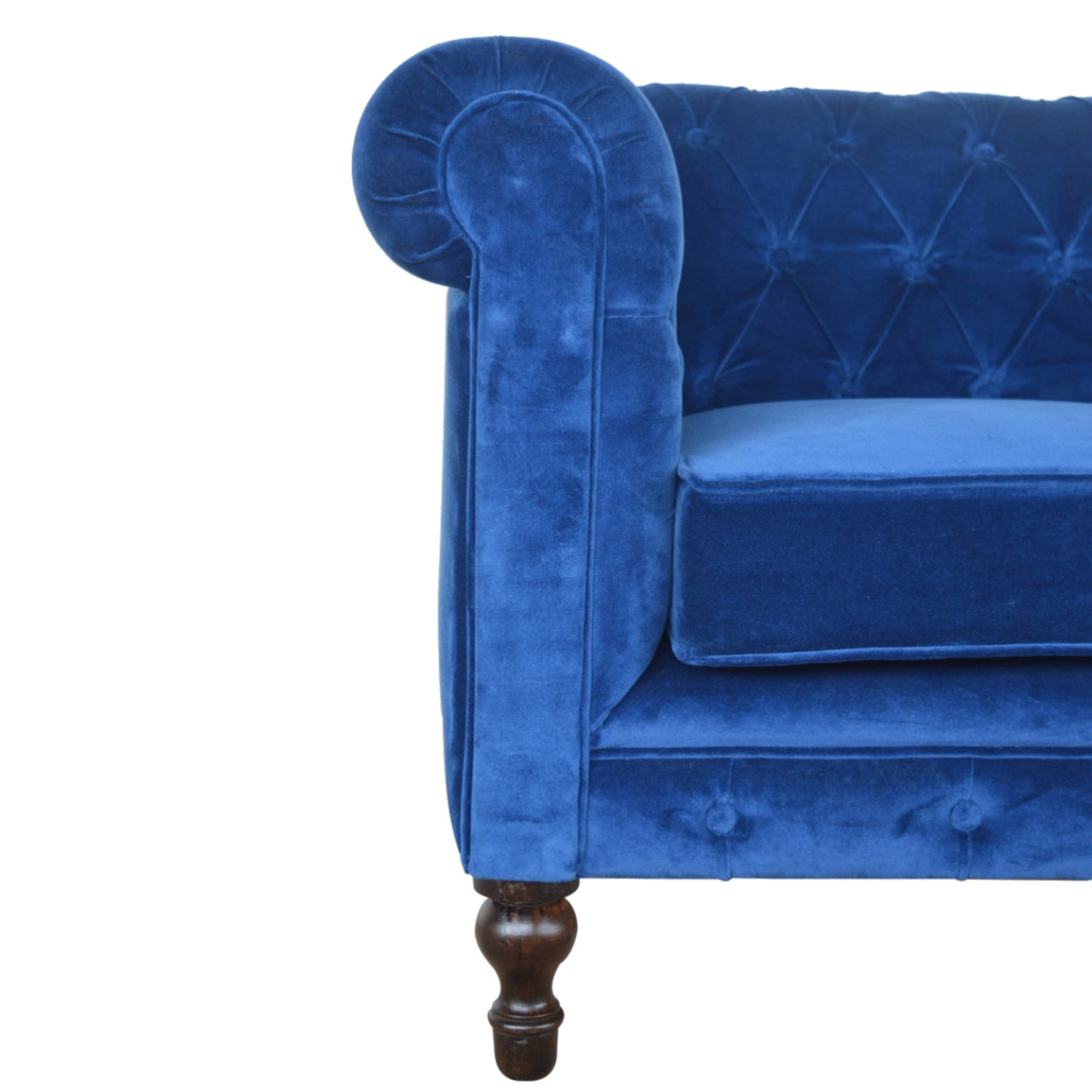 Royal Blue Velvet Chesterfield Sofa (Pre-order)