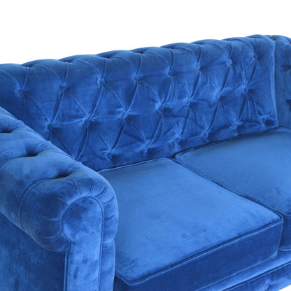 Royal Blue Velvet Chesterfield Sofa (Pre-order)