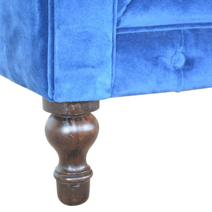 Royal Blue Velvet Chesterfield Sofa (Pre-order)