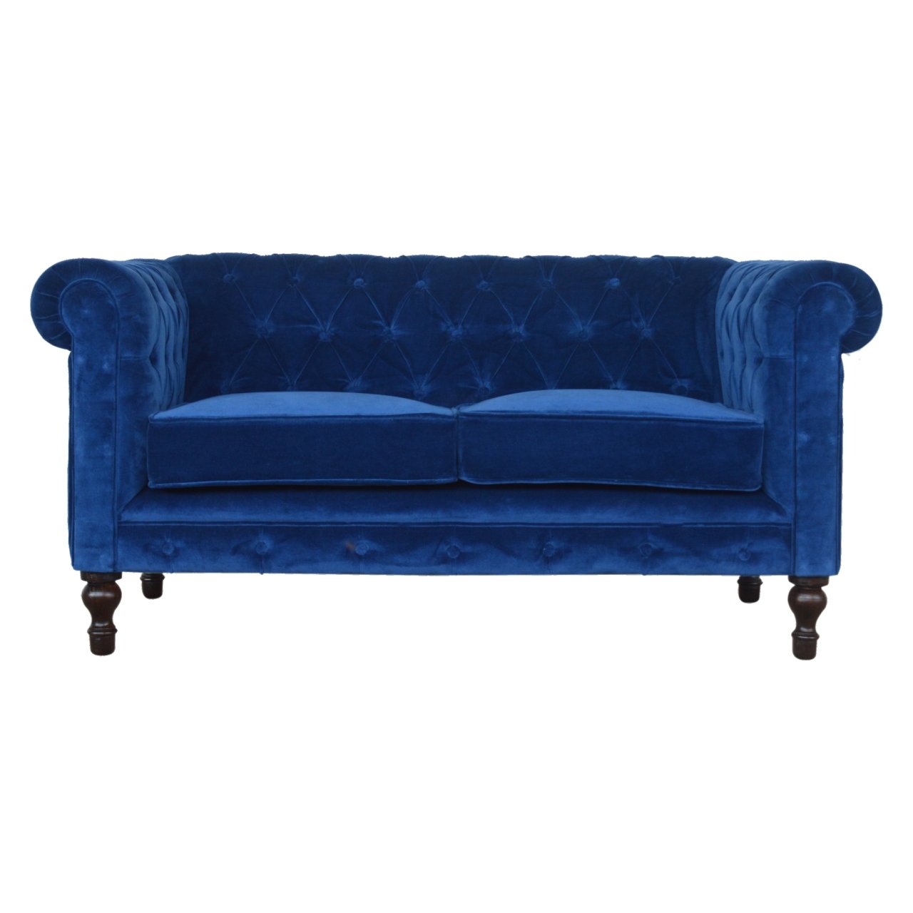 Royal Blue Velvet Chesterfield Sofa (Pre-order)