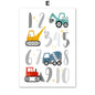 Cartoon Car Childrens Bedroom Wall Picture Art