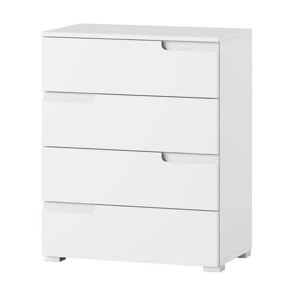 Sanita White High Gloss 4 Drawer Chest