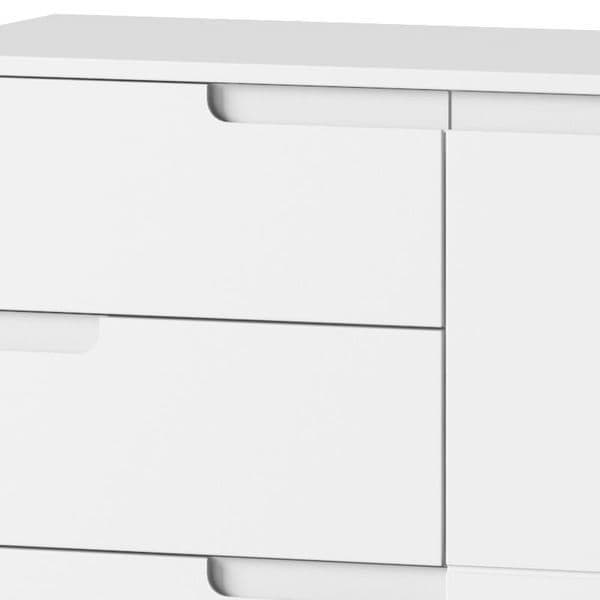 Sanita White High Gloss 4 Drawer Chest