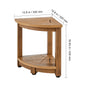 Corner Teak Wooden Shower Bench