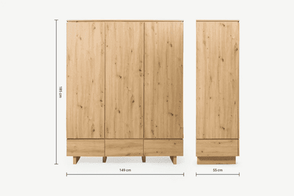 Texacon Artisan Oak Effect Wardrobe