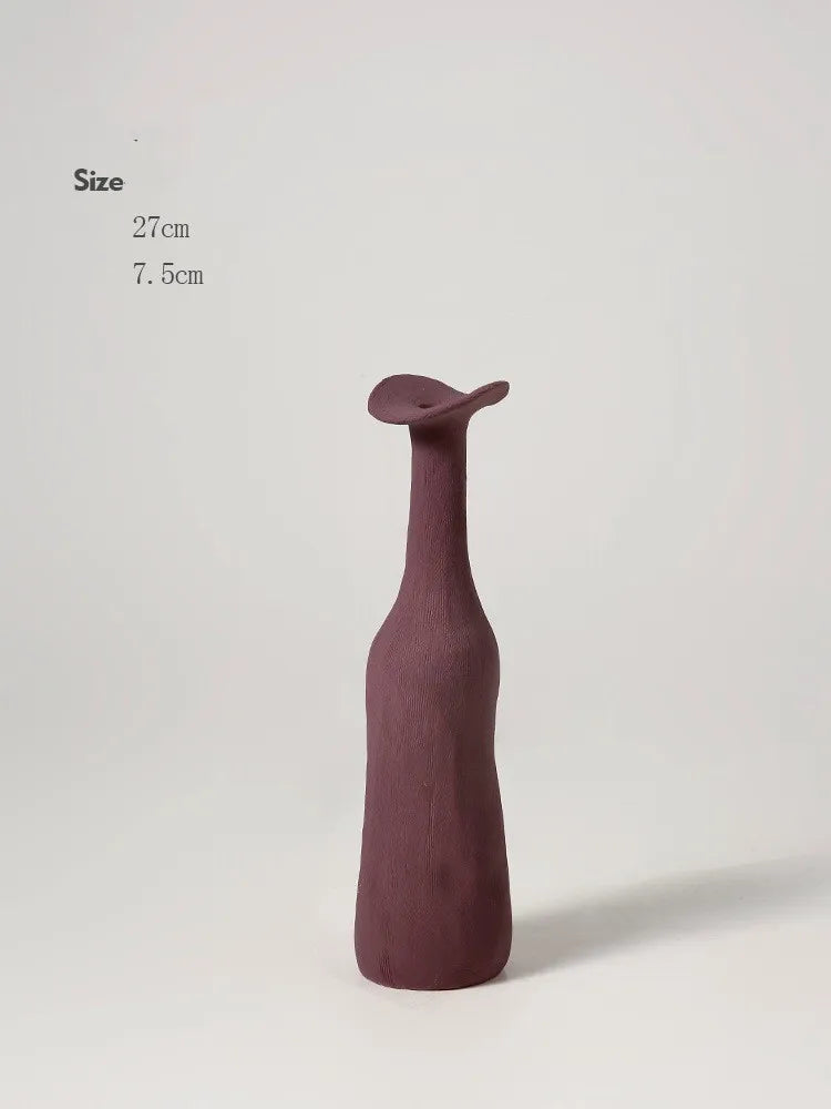 wine red Morandi Nordic Vase